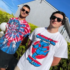 Independance Bear White T-Shirt -BOWIE Shop 21315f model1 02875.1624477472