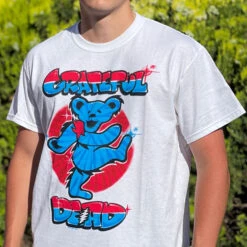 Independance Bear White T-Shirt -BOWIE Shop 21315f model 34722.1624477472