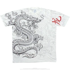 White Dragon White Athletic T-Shirt -BOWIE Shop 21703f 77532.1389218384