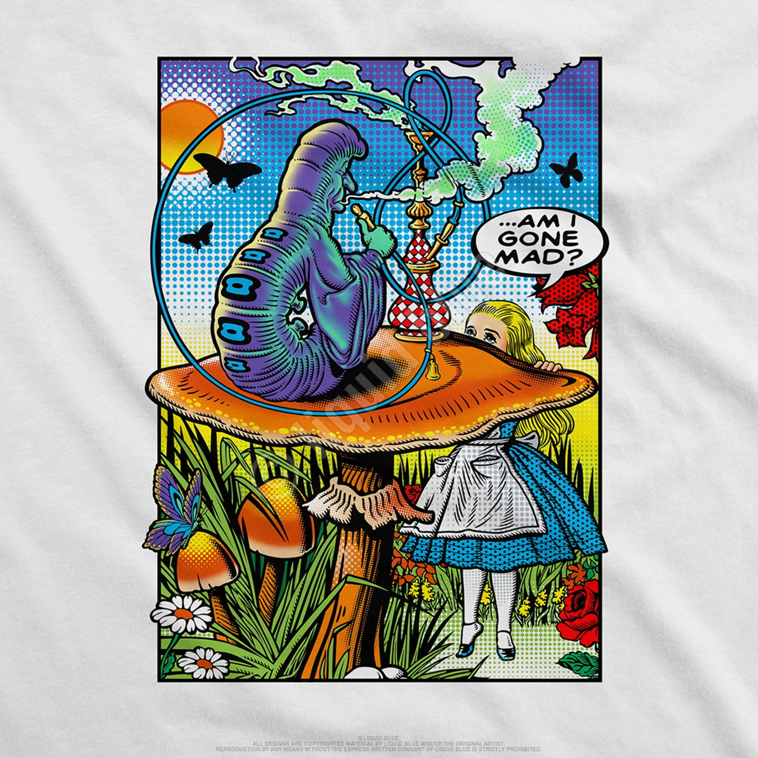 Alice Pop Art White T-Shirt 3 Alice Pop Art White T-Shirt - Image 3