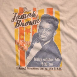 Fabulous James Brown Tan Athletic T-Shirt -BOWIE Shop 21833f artwork 42595.1492104089