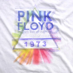 Pink Floyd Dark Side Mist White Womens Long Length T-Shirt -BOWIE Shop 23807Wf artwork 78333.1488396757