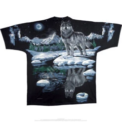 Arctic Wolf Black T-Shirt 5 Arctic Wolf Black T-Shirt -BOWIE Shop 31112b 12263.1389218384