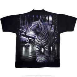 White Tiger Black T-Shirt -BOWIE Shop 31116b 71842.1389218384