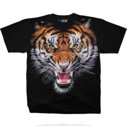 Tiger Face Black T-Shirt -BOWIE Shop 31136f 13532.1462469240
