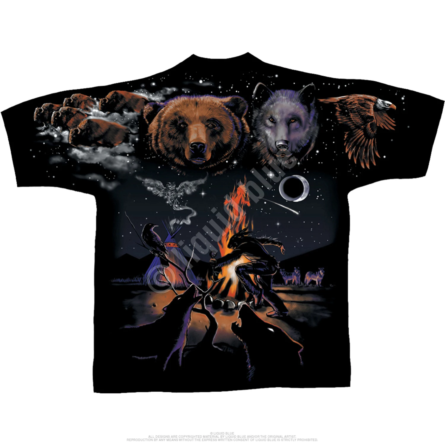 Indian Bear Black T-Shirt 3 Indian Bear Black T-Shirt - Image 3