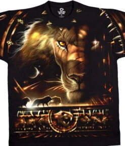 Tribal Lion Black T-Shirt