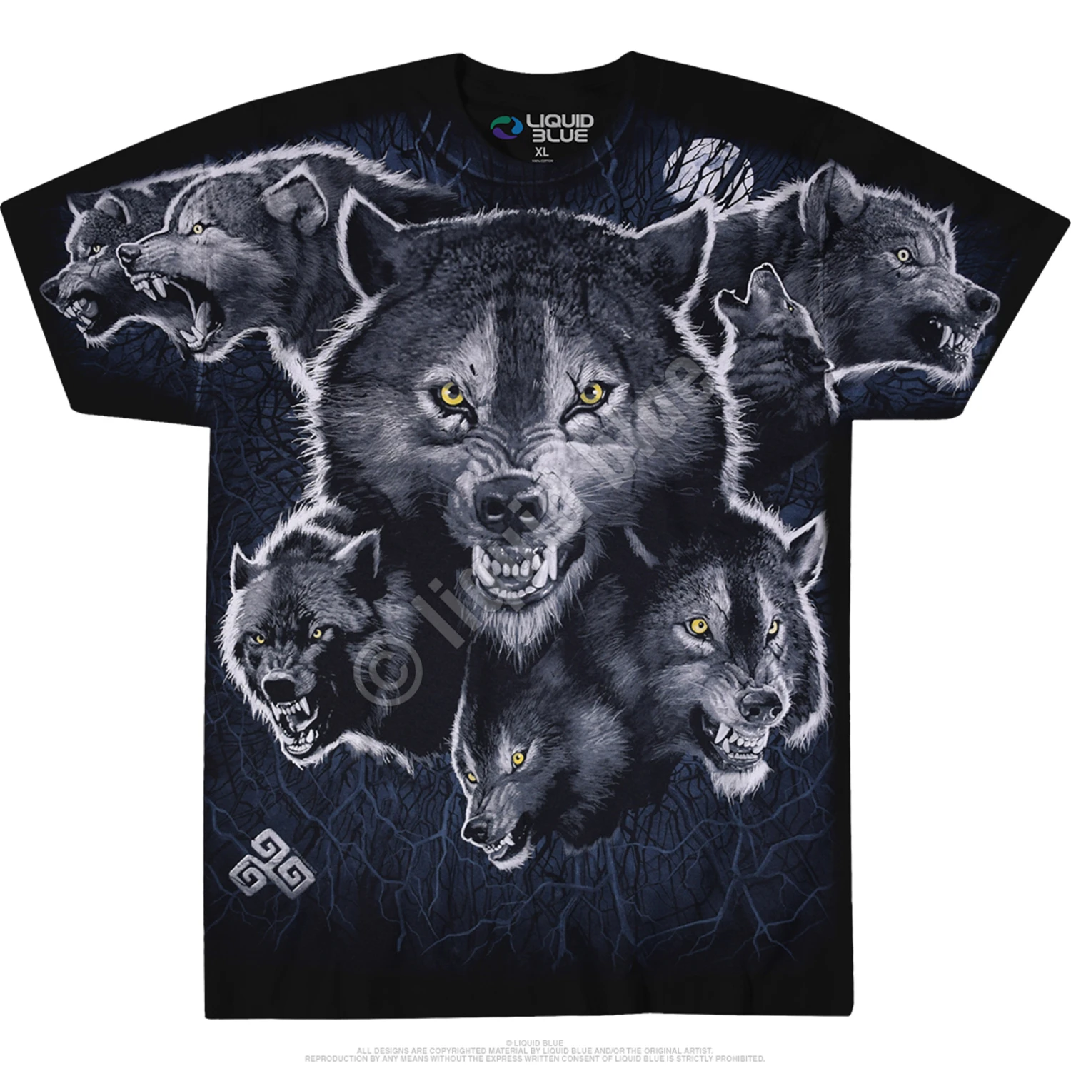 Wolf Pack Black T-Shirt 2 Wolf Pack Black T-Shirt - Image 2