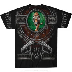 Tribal Tiger Black T-Shirt -BOWIE Shop 31192b 48007.1561485290