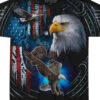 Tribal Eagle Black T-Shirt