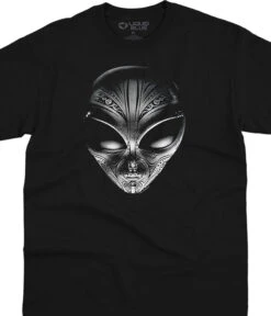 Tribal Alien Black T-Shirt
