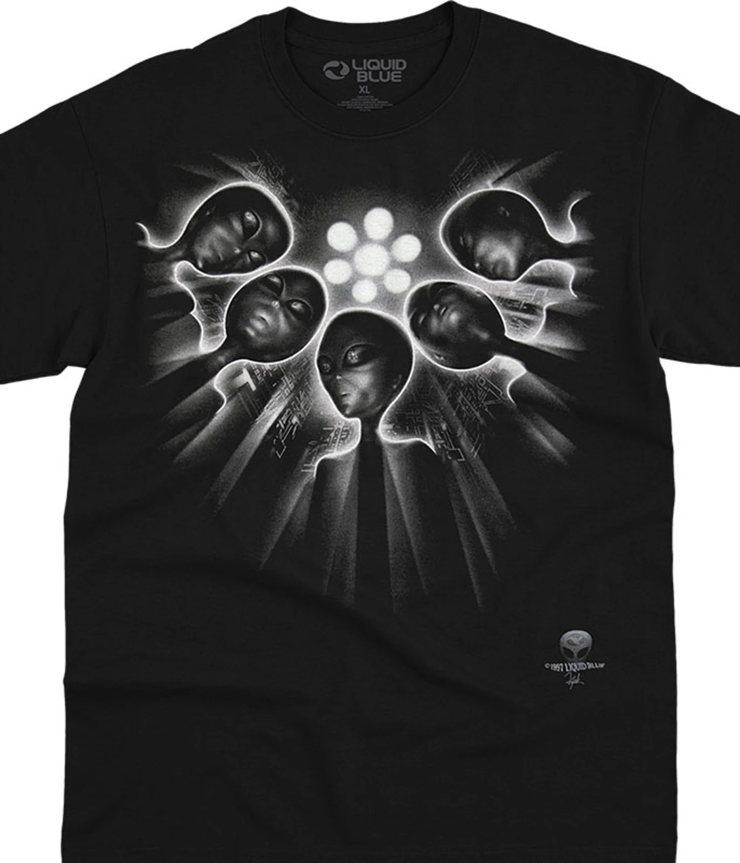 Alien Abduction Black T-Shirt 1 Alien Abduction Black T-Shirt