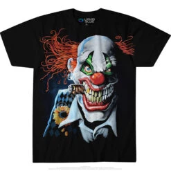 Joker Clown Black T-Shirt -BOWIE Shop 31206f 37209.1476898508