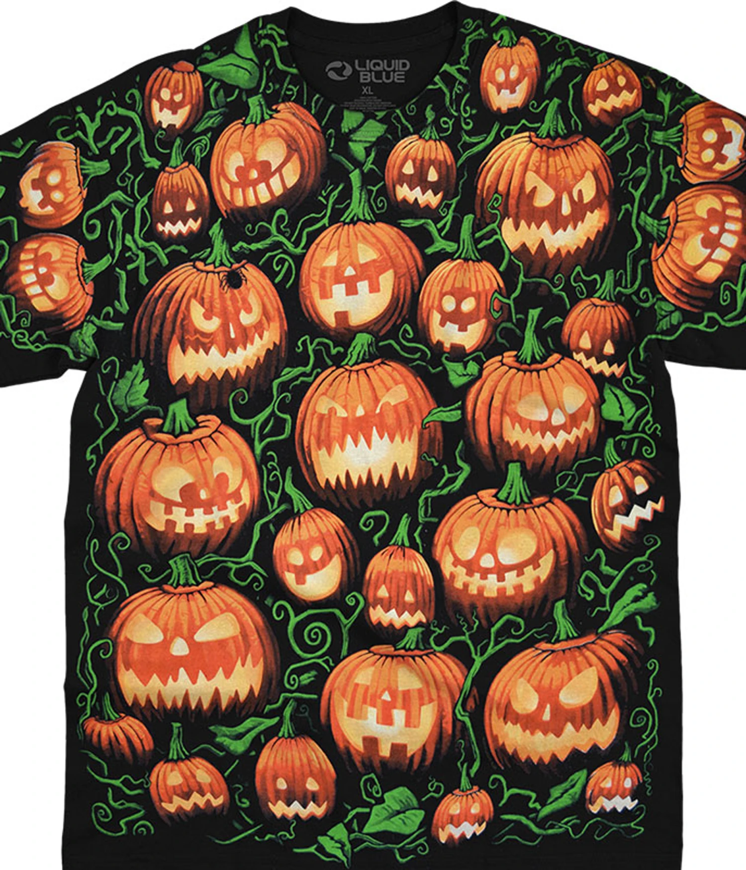 Pumpkin Pile Black T-Shirt 1 Pumpkin Pile Black T-Shirt