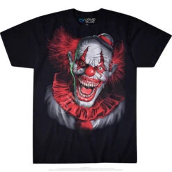Scary Clown Black T-Shirt -BOWIE Shop 31215f 86275.1634318232