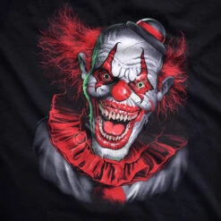 Scary Clown Black T-Shirt -BOWIE Shop 31215f artwork 00025.1634318232