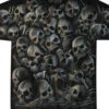 All Over Skulls Black T-Shirt