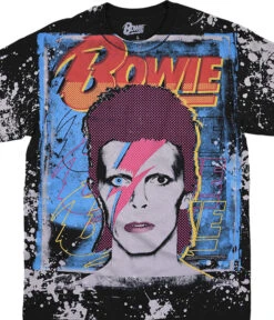 DAVID BOWIE Ziggy Havok Black T-Shirt