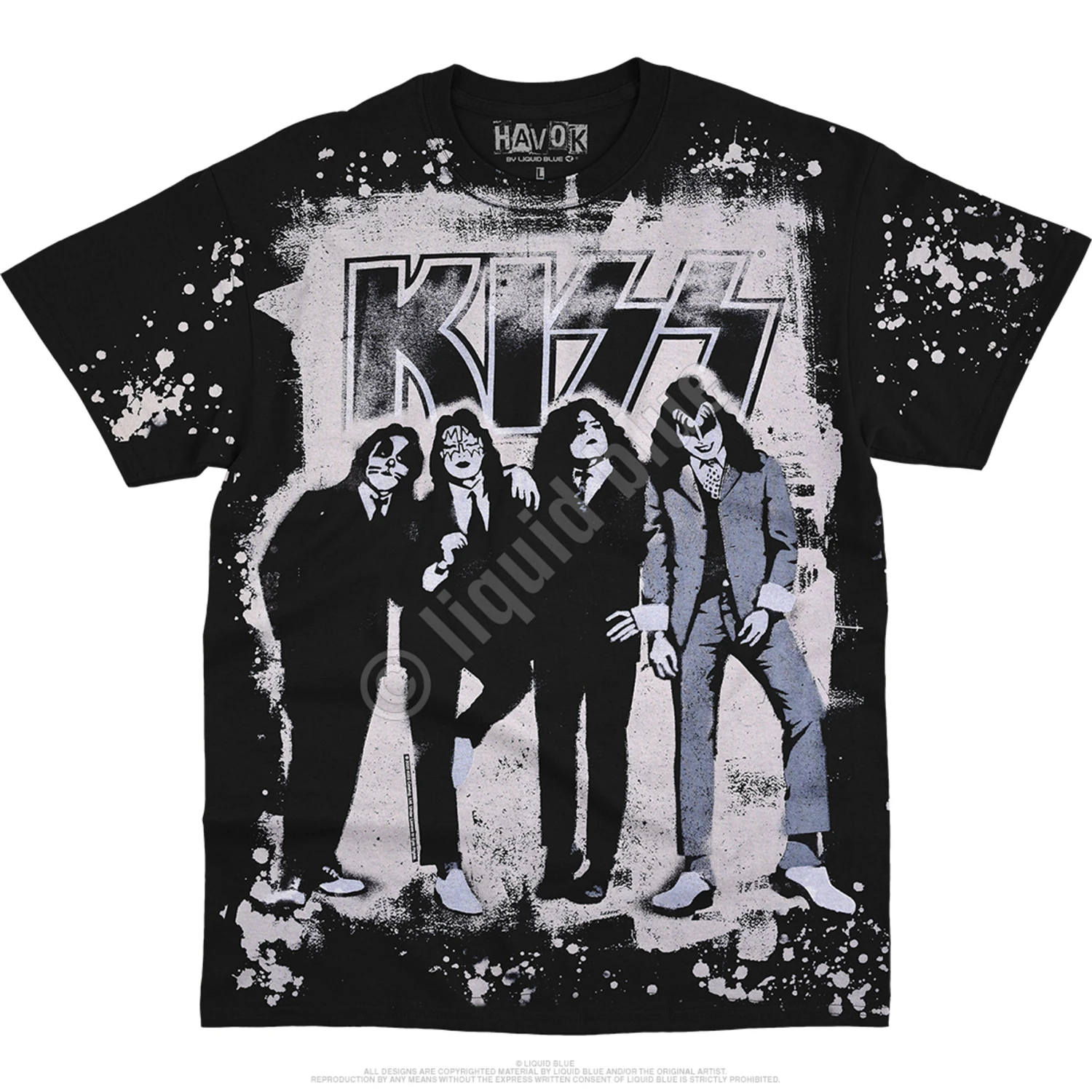 KISS Dressed To Kill Havok Black T-Shirt 2 KISS Dressed To Kill Havok Black T-Shirt - Image 2