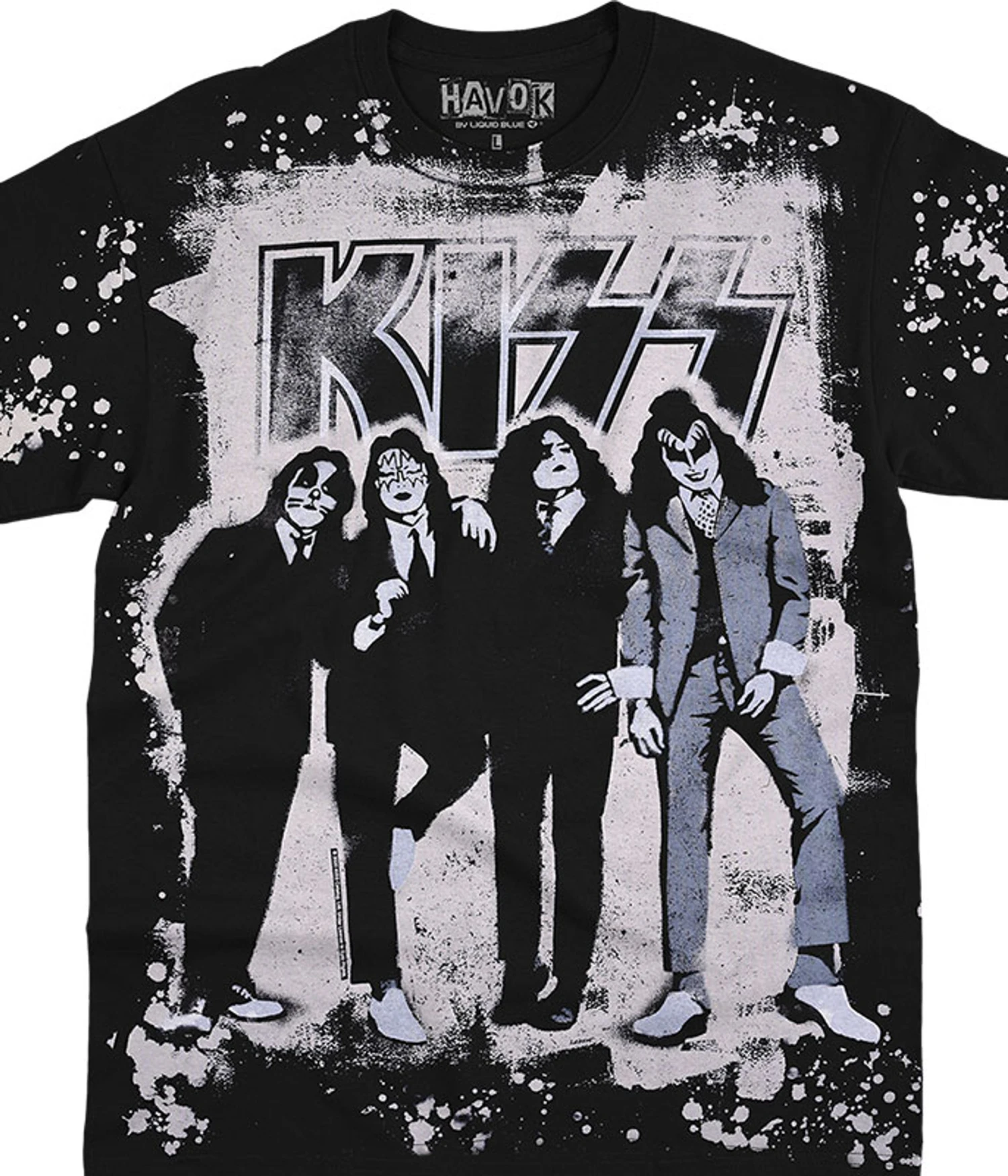 KISS Dressed To Kill Havok Black T-Shirt 1 KISS Dressed To Kill Havok Black T-Shirt