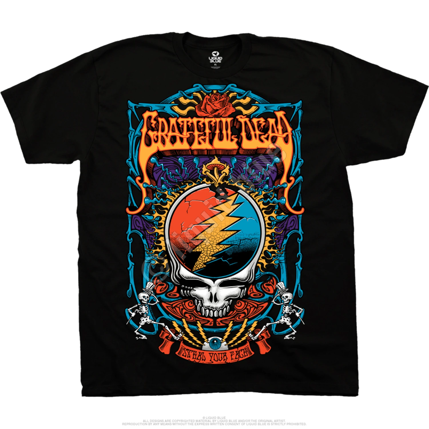 Steal Your Trippy Black T-Shirt 2 Steal Your Trippy Black T-Shirt - Image 2