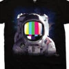 Space Station Black T-Shirt