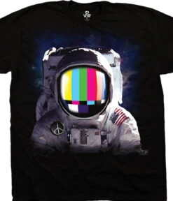 Space Station Black T-Shirt