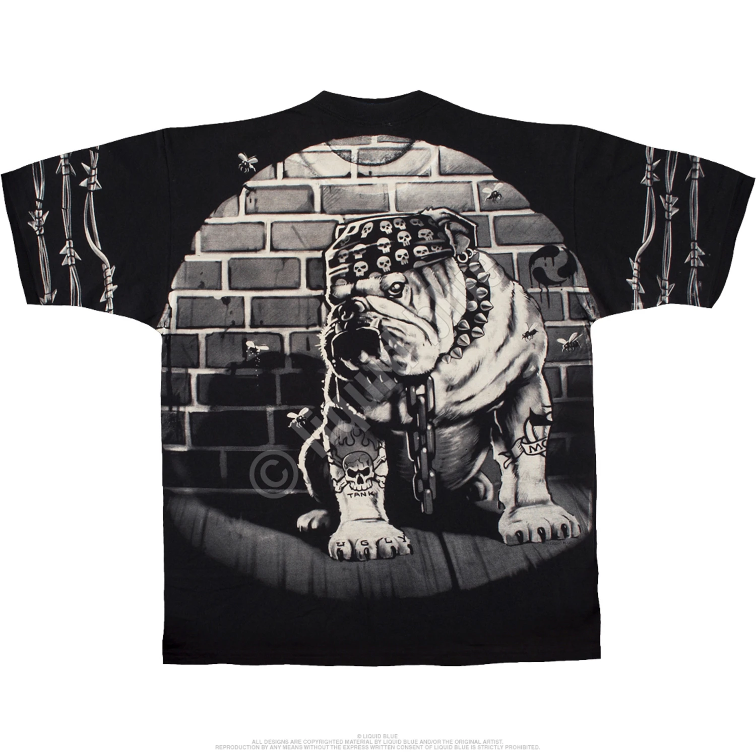 Cats Suck Bulldog Black T-Shirt 3 Cats Suck Bulldog Black T-Shirt - Image 3