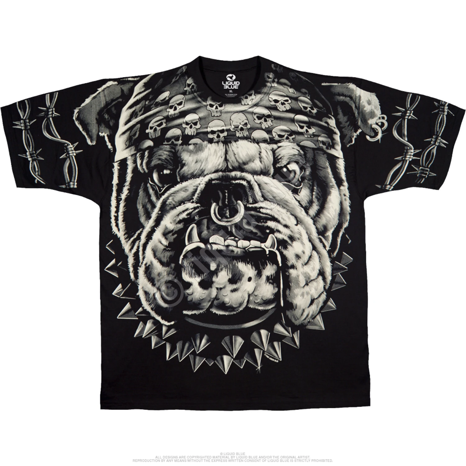 Cats Suck Bulldog Black T-Shirt 2 Cats Suck Bulldog Black T-Shirt - Image 2