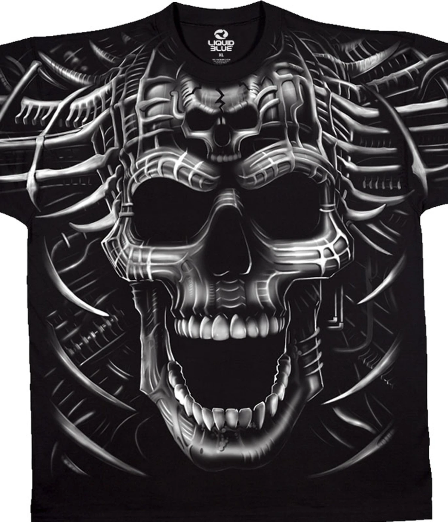 Psycho Skull Black T-Shirt 1 Psycho Skull Black T-Shirt