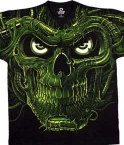 Terminator Skull Black T-Shirt