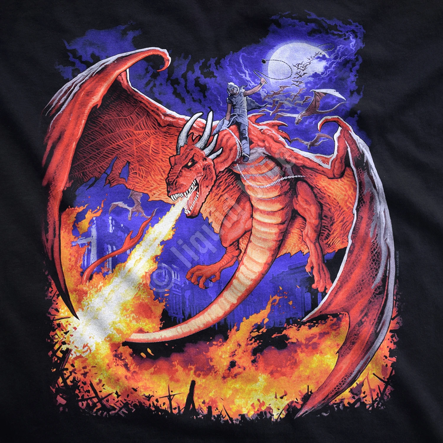 Dragon Fire Black T-Shirt 4 Dragon Fire Black T-Shirt - Image 4