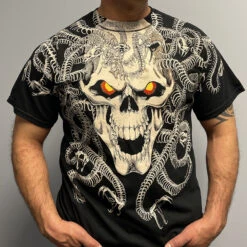 Medusa Black T-Shirt -BOWIE Shop 31762f model1 90593.1655140216