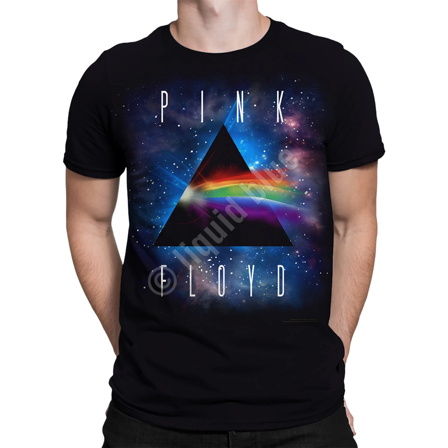 Pink Floyd Dark Side Space Black Athletic T-Shirt 2 Pink Floyd Dark Side Space Black Athletic T-Shirt - Image 2