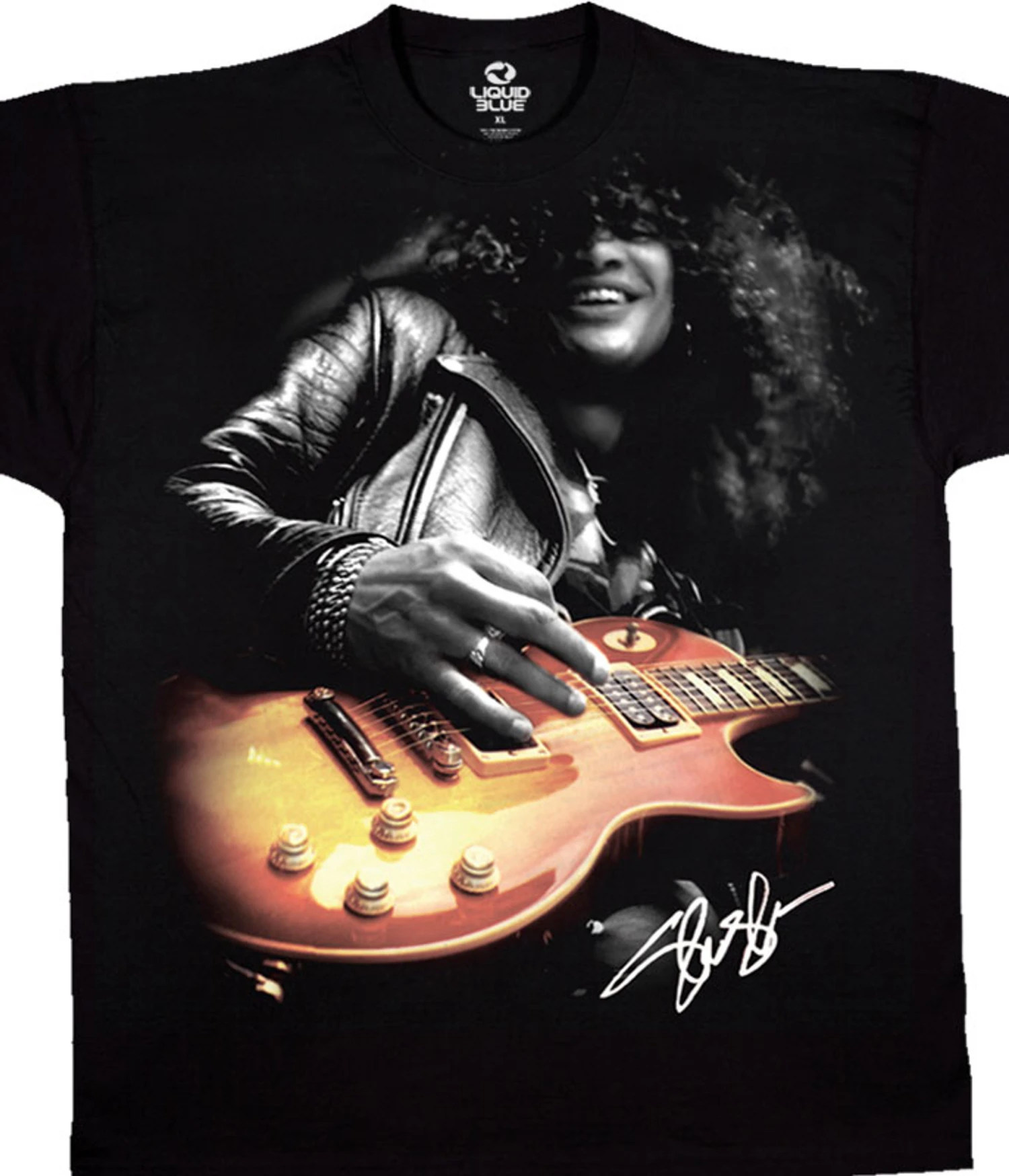 Slash Guitar Black T-Shirt 1 Slash Guitar Black T-Shirt