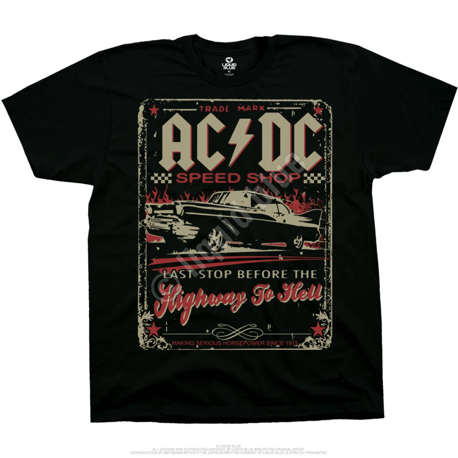 AC/DC Speedshop Black T-Shirt 2 AC/DC Speedshop Black T-Shirt - Image 2