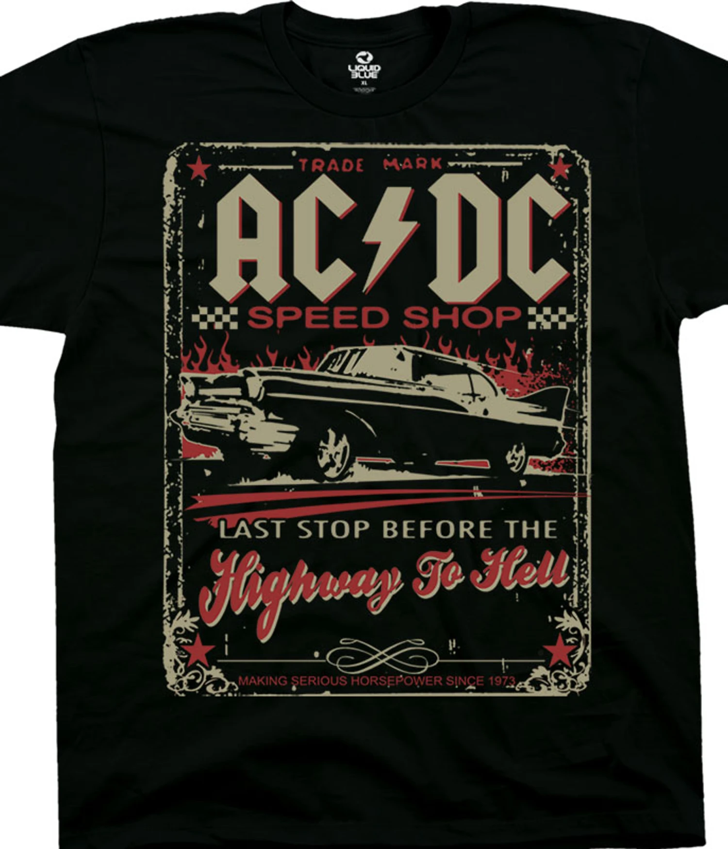 AC/DC Speedshop Black T-Shirt 1 AC/DC Speedshop Black T-Shirt