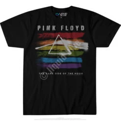 Pink Floyd Dark Side Brushed Black Athletic T-Shirt -BOWIE Shop 31821f 77755.1488396719