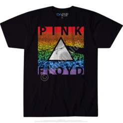 Pink Floyd Rainbow Prism Black T-Shirt 6 Pink Floyd Rainbow Prism Black T-Shirt -BOWIE Shop 31824f 86967.1488401270