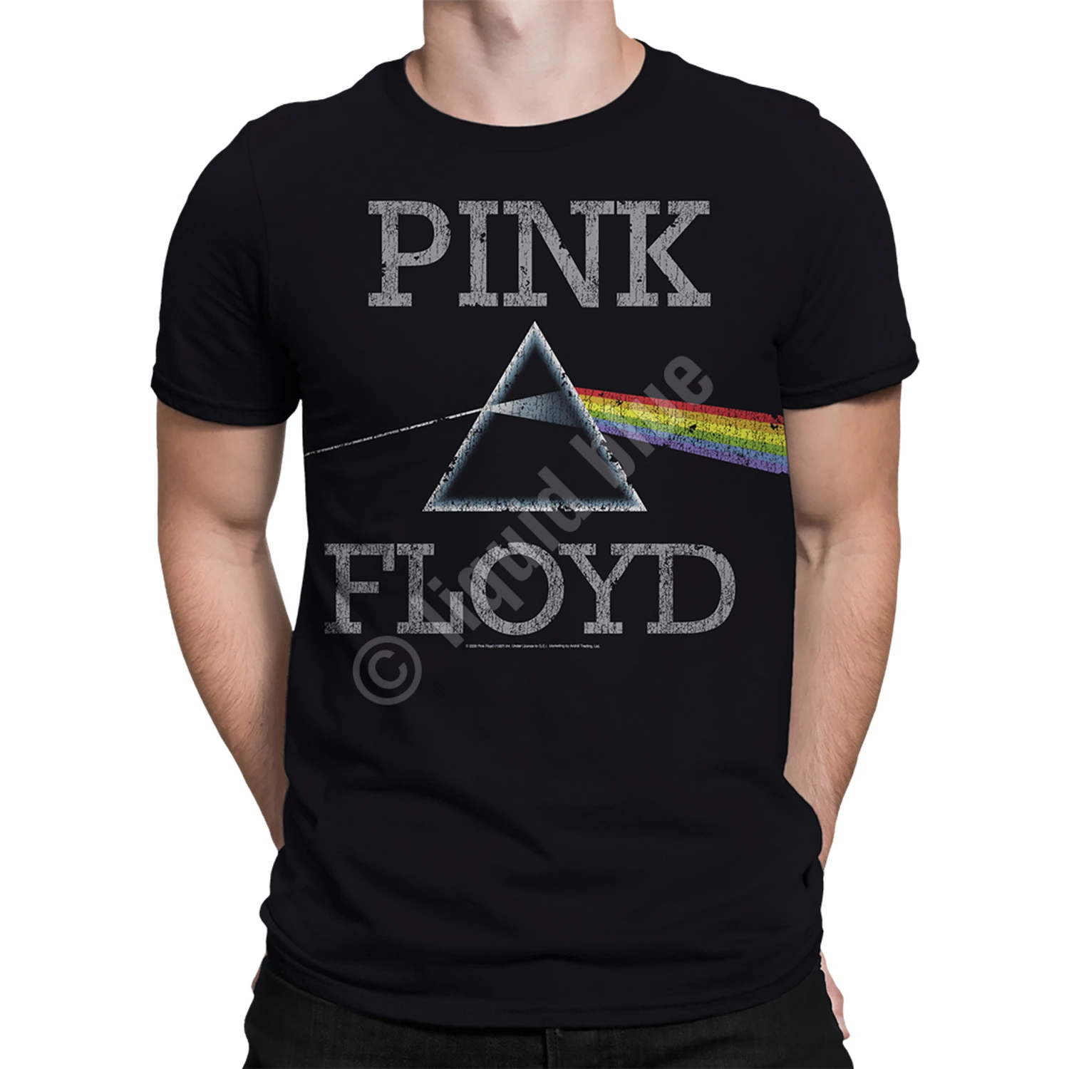 Pink Floyd Dark Side Classic Black Athletic T-Shirt 3 Pink Floyd Dark Side Classic Black Athletic T-Shirt - Image 3