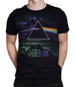 Pink Floyd Dark Side Poster Black T-Shirt