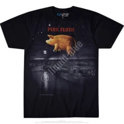 Pink Floyd Pigs Over London Black T-Shirt -BOWIE Shop 31854f 85526.1488396627