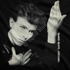 DAVID BOWIE Heroes Black Athletic T-Shirt -BOWIE Shop 31857f artwork 50960.1500405844