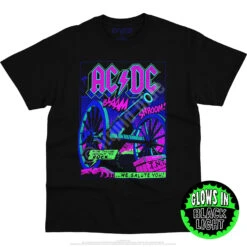 TNT Blacklight Black T-Shirt -BOWIE Shop 31923f blacklight 49374.1562622223