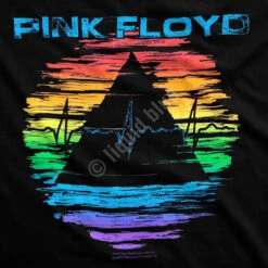 Pink Floyd Racing Around Black Athletic T-Shirt -BOWIE Shop 31956f artwork 01426.1576620901