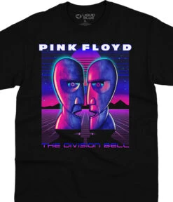 Pink Floyd Division Bell Vaporwave Black T-Shirt