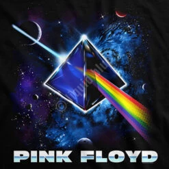 Pink Floyd Cosmic Prism Black T-Shirt -BOWIE Shop 31963f artwork 42597.1677871486