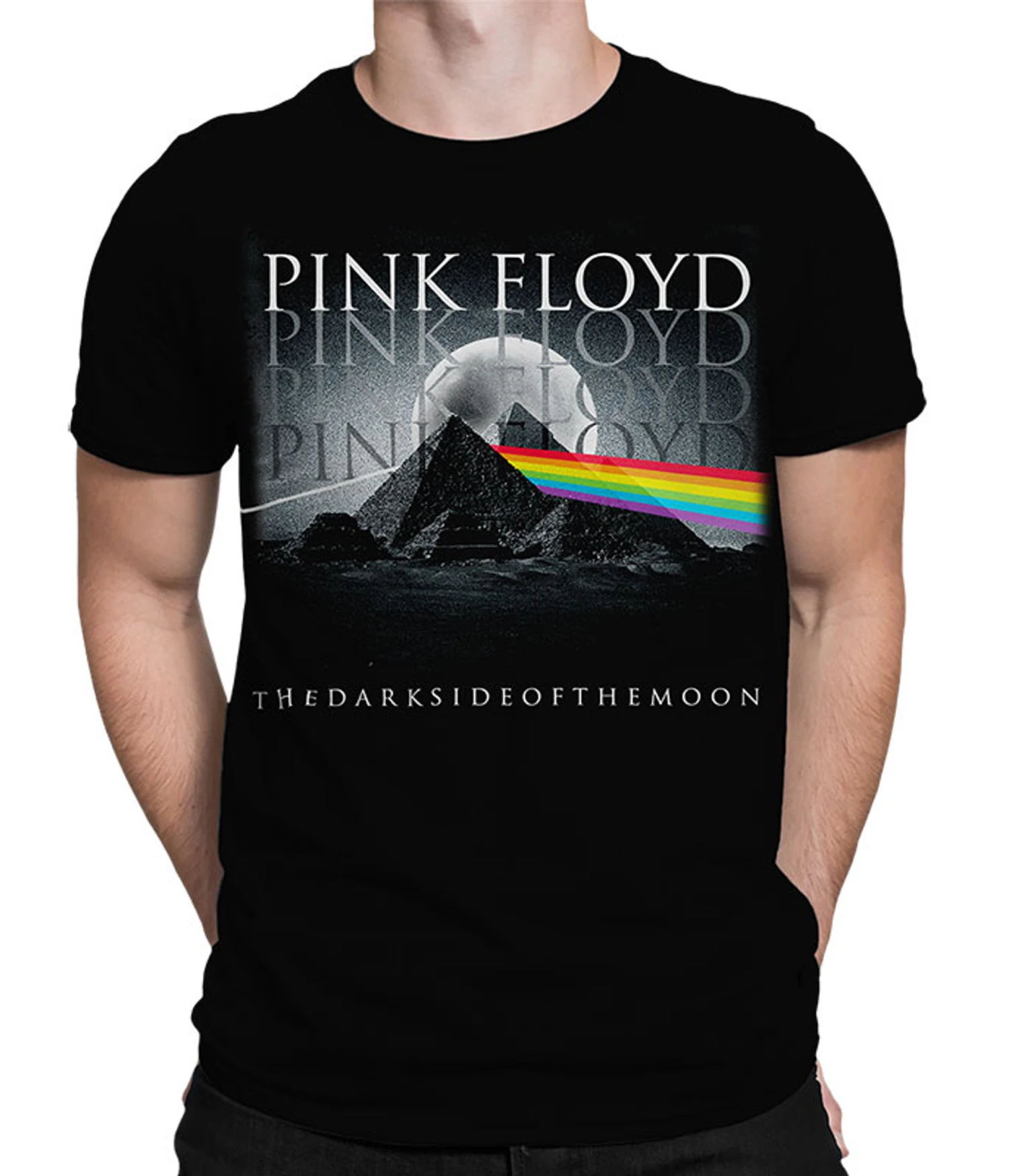 Pink Floyd Pyramid Spectrum Black T-Shirt 1 Pink Floyd Pyramid Spectrum Black T-Shirt