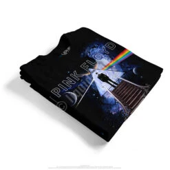 Pink Floyd Stairway To The Moon Black Athletic T-Shirt -BOWIE Shop 31981f stack 20004.1636997365