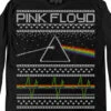 Pink Floyd Dark Side Xmas Sweater Black Long Sleeve T-Shirt